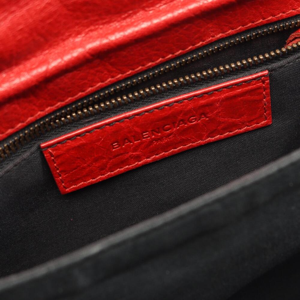 Balenciaga Envelope Shoulder Bag Leather Red - Picture 4 of 9